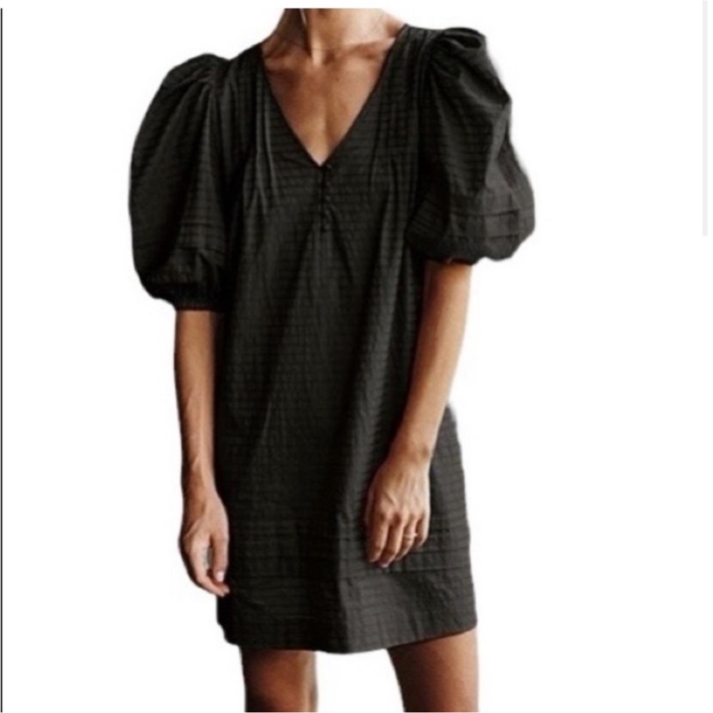 Summersalt black cotton dress.  Size XL.  WORN FEW TIMES.  dry cleaned.